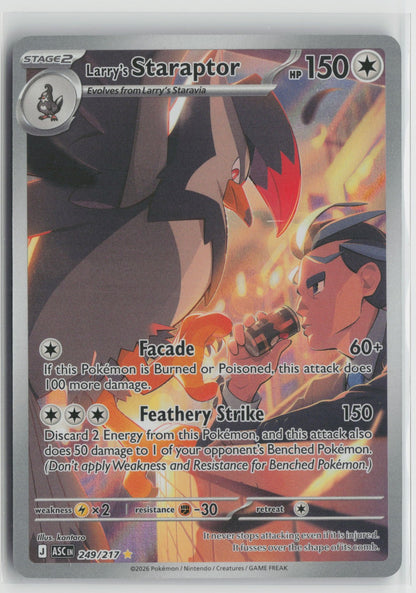 Larry's Staraptor - Illustration Rare Holo ASC 249/217 NM