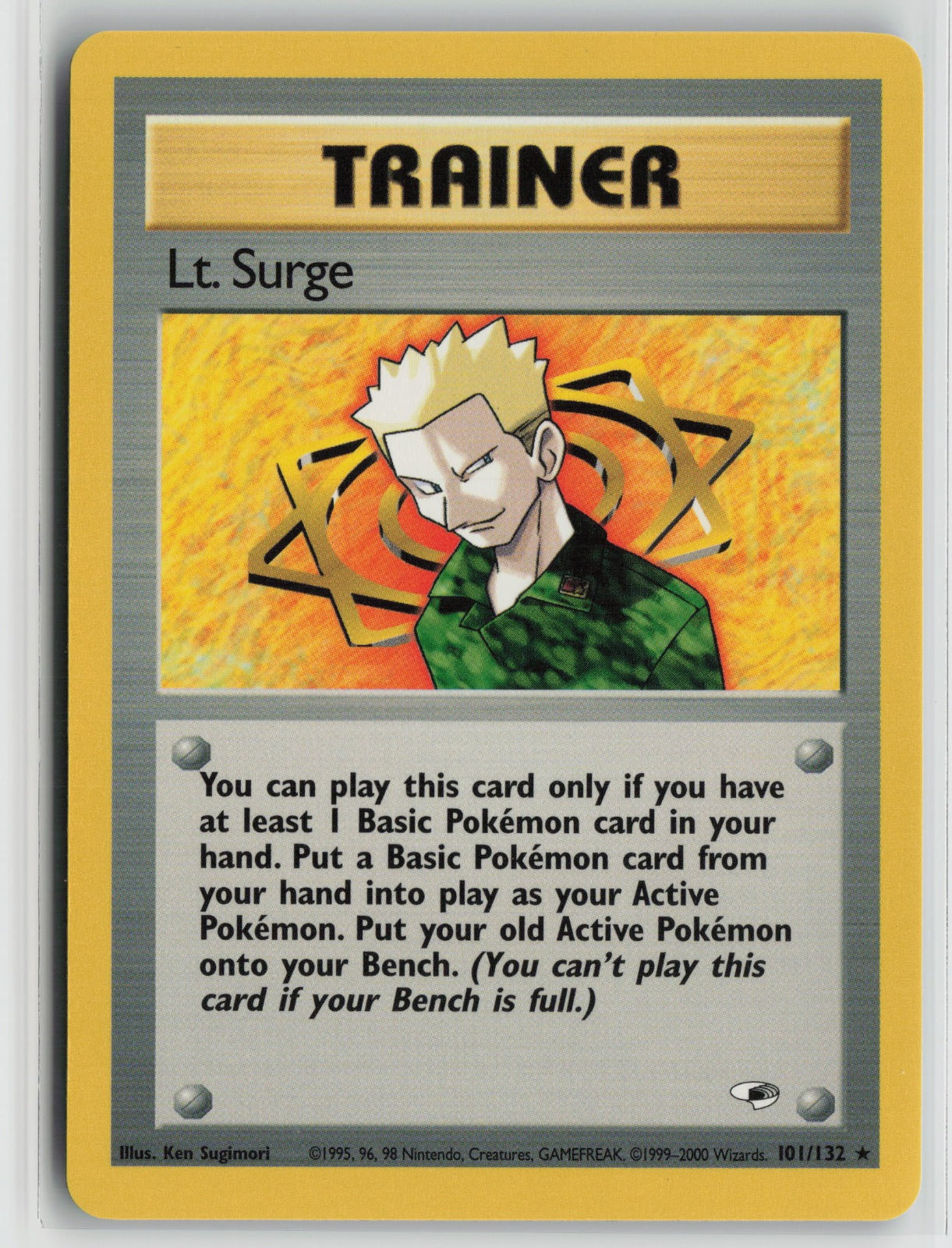 Lt. Surge (101) Rare Unlimited G1 101/132 NM