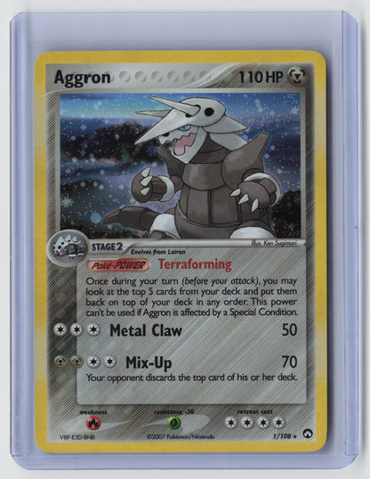 Aggron Holo Rare Power Keepers 1/108 NM - A
