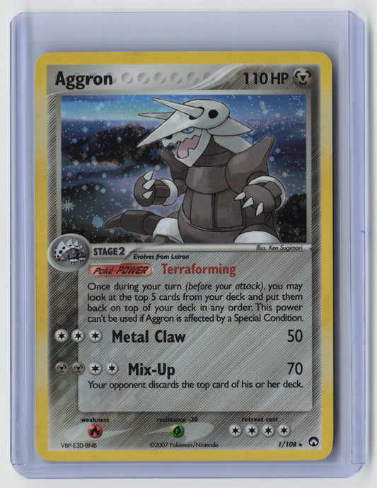 Aggron Holo Rare Power Keepers 1/108 NM - A
