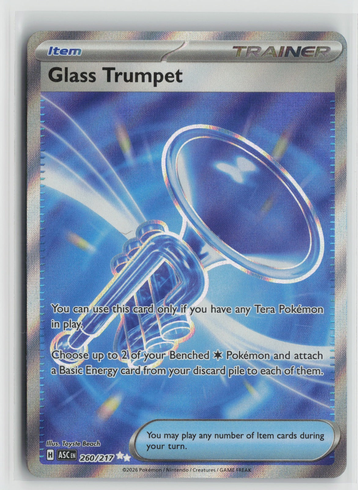 Glass Trumpet - Ultra Rare Holo ASC 260/217 NM