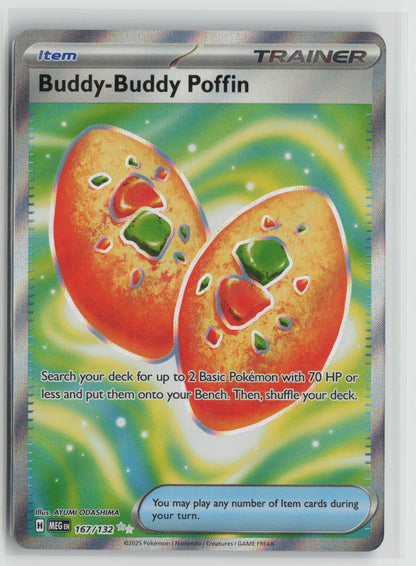 Buddy-Buddy Poffin Ultra Rare Holo MEG 167/132 NM