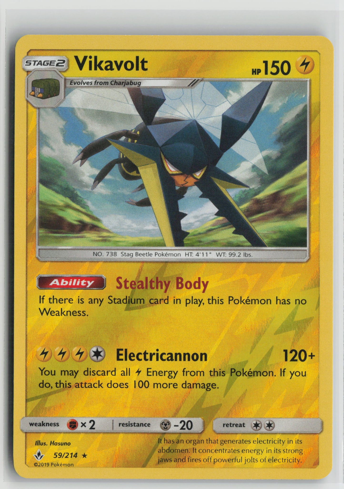 Vikavolt Holo Rare Reverse Holo SM10 59/214 NM
