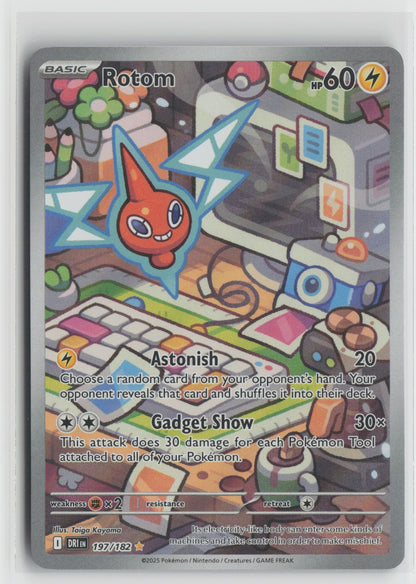 Rotom - Illustration Rare Holo DRI 197/182 NM