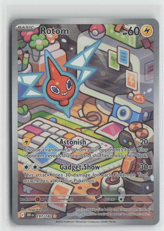 Rotom - Illustration Rare Holo DRI 197/182 NM