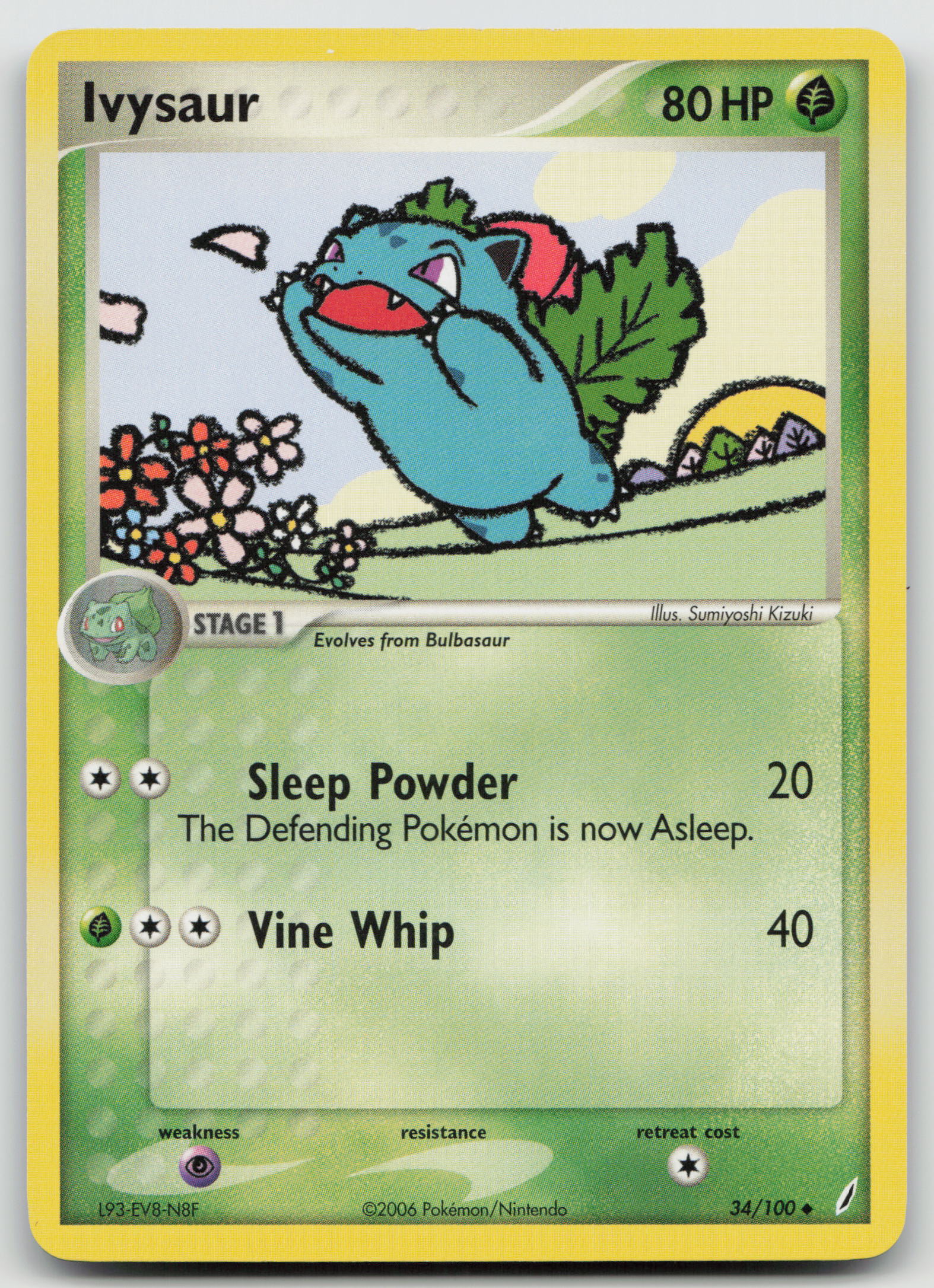 Ivysaur Uncommon Normal CG 34/100 NM