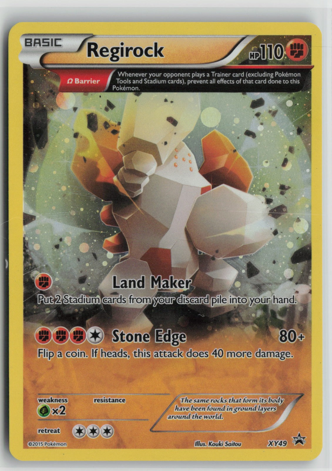 Regirock - Promo Holo PR XY49 LP
