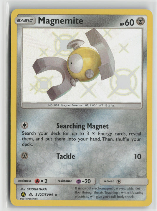 Magnemite Shiny Holo Rare HIF:SV SV27/SV94 NM