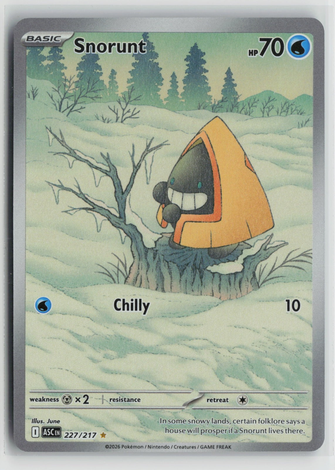 Snorunt - Illustration Rare Holo ASC 227/217 NM