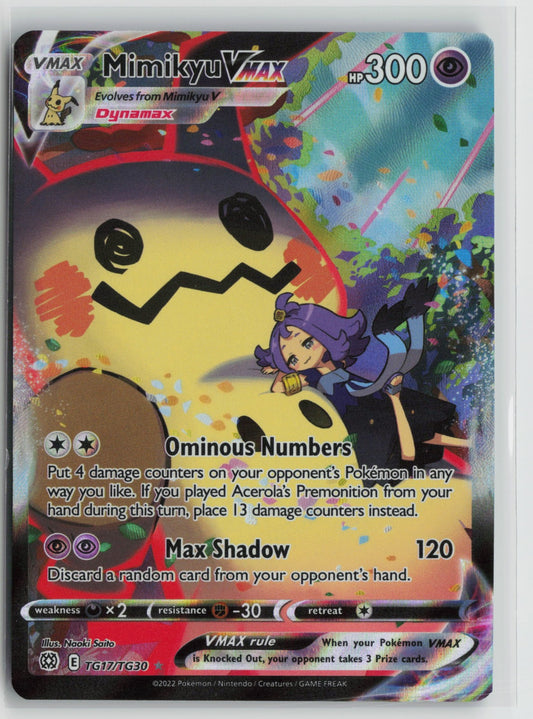 Mimikyu VMAX Ultra Rare Holo SWSH09:TG TG17/TG30 NM