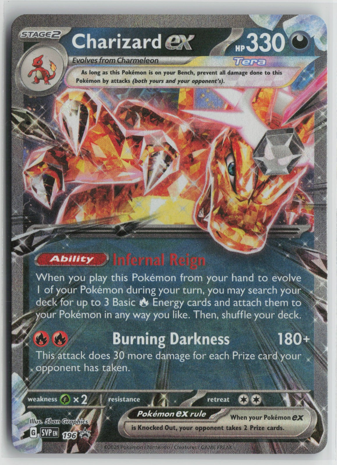 Charizard ex - Promo Holo SVP 196 NM