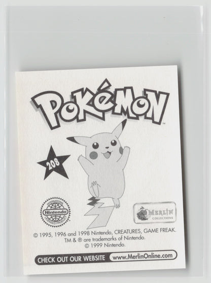 Farfetch'd - Merlin Topps Sticker 1999 #208 NM (Back)