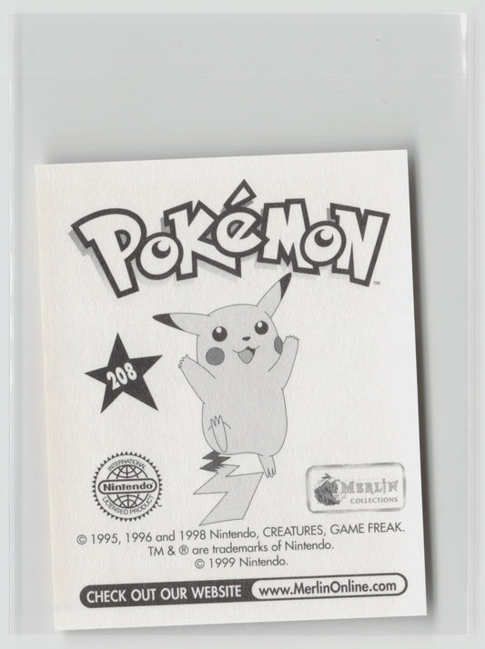 Farfetch'd - Merlin Topps Sticker 1999 #208 NM (Back)
