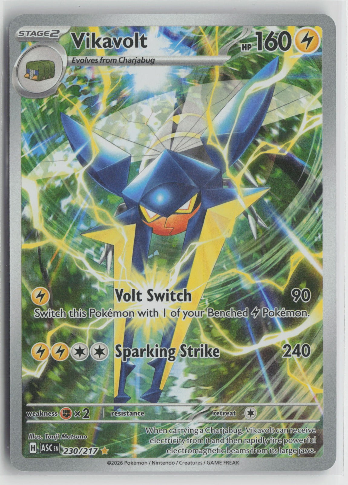 Vikavolt - Illustration Rare Holo ASC 230/217 NM