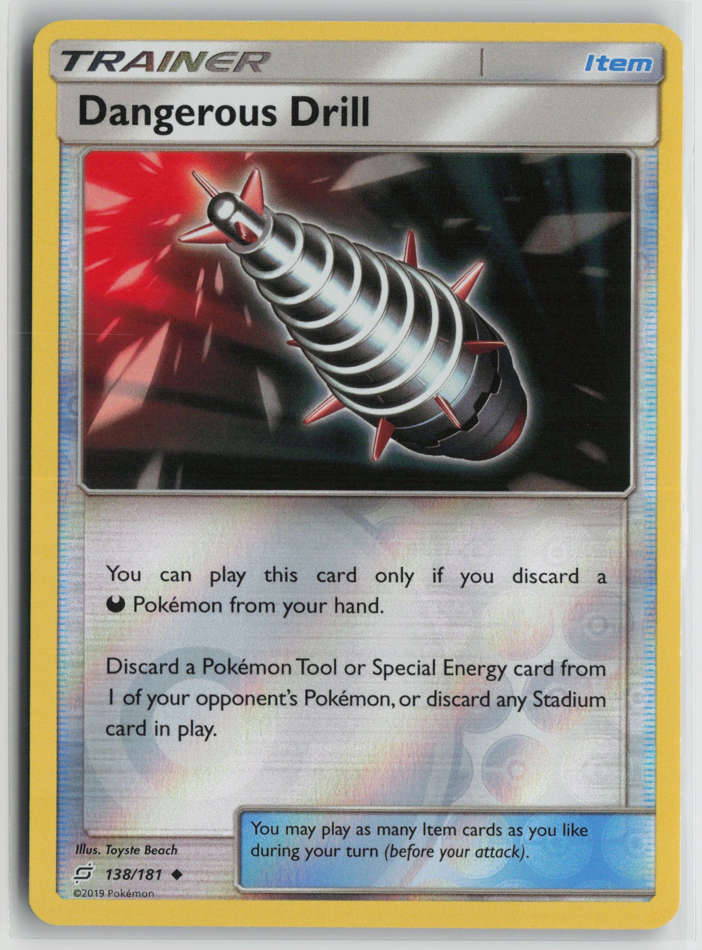 Dangerous Drill Uncommon Reverse SM - Team Up 138/181 NM