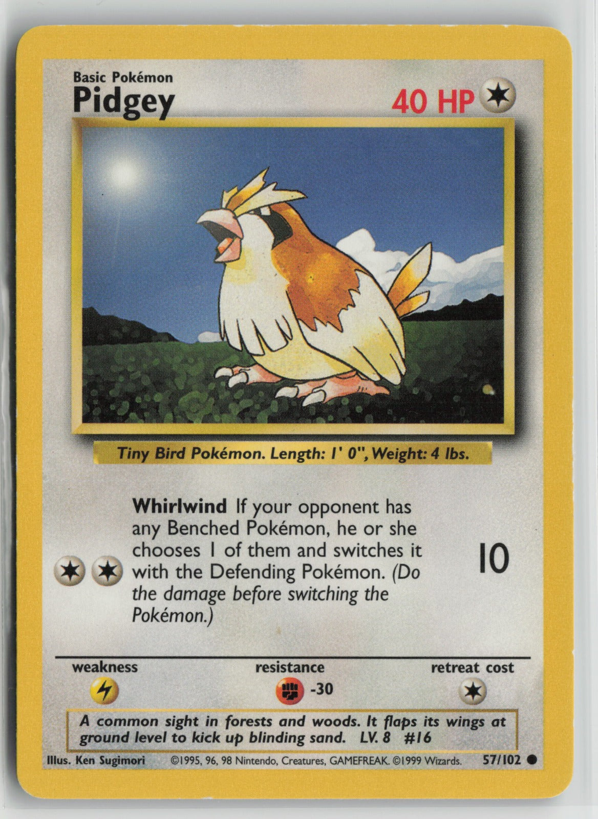 Pidgey Common BS 057/102 LP