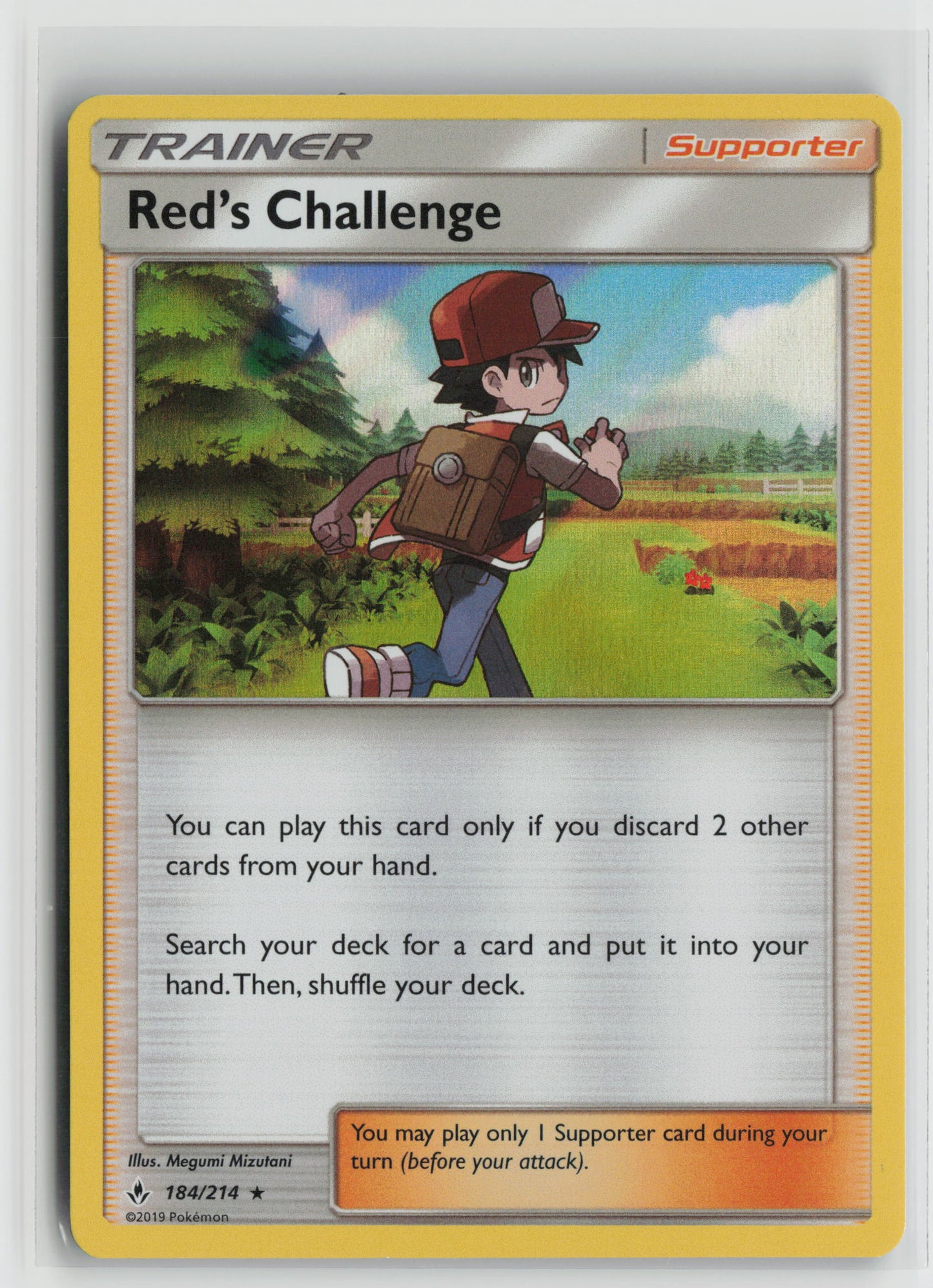 Red's Challenge Holo Rare Reverse Holo SM10 184/214 NM