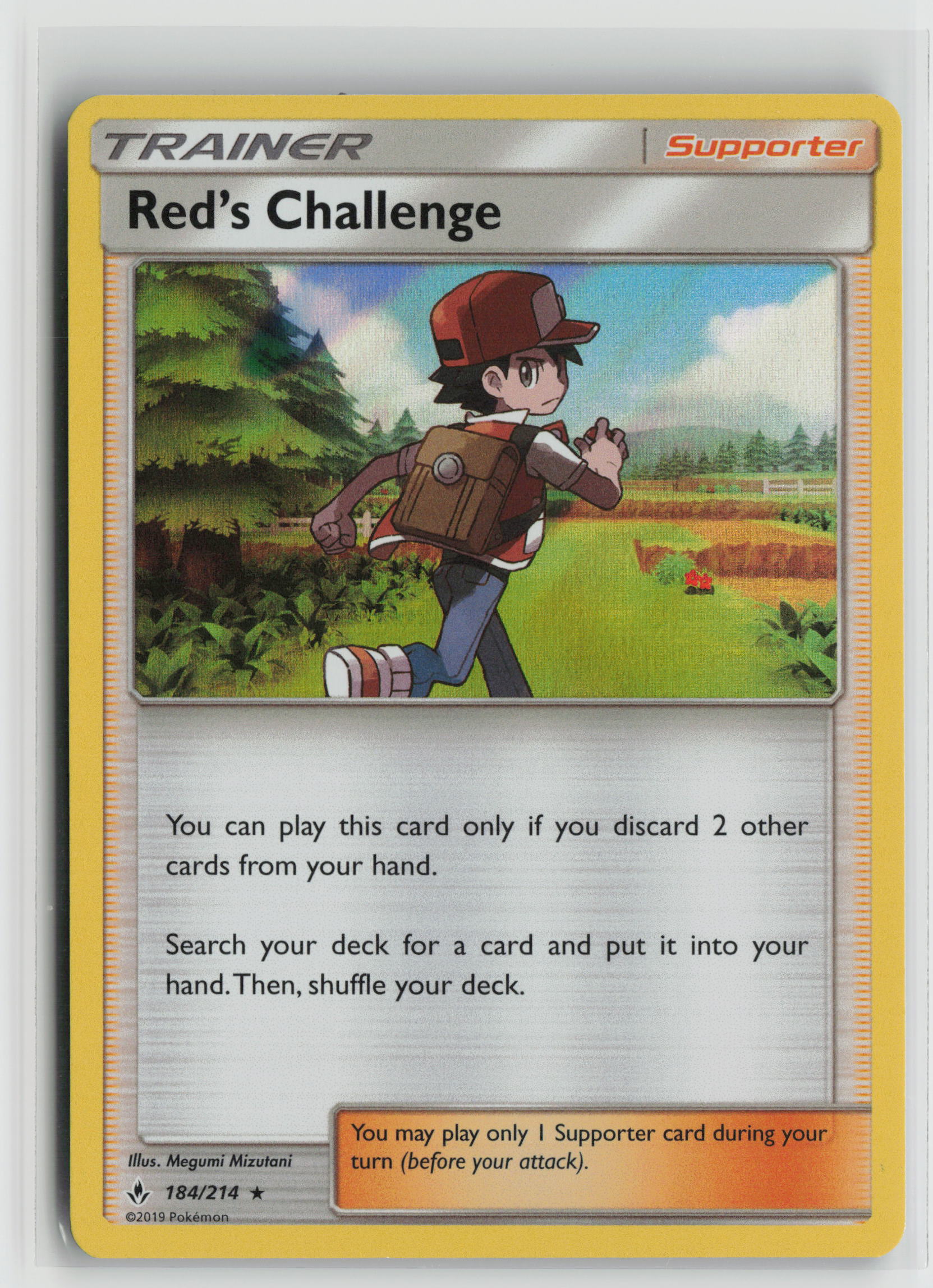 Red's Challenge Holo Rare Reverse Holo SM10 184/214 NM