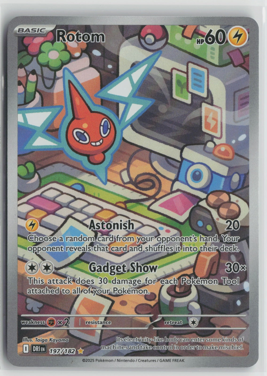 Rotom Illustration Rare Holo DRI 197/182 NM