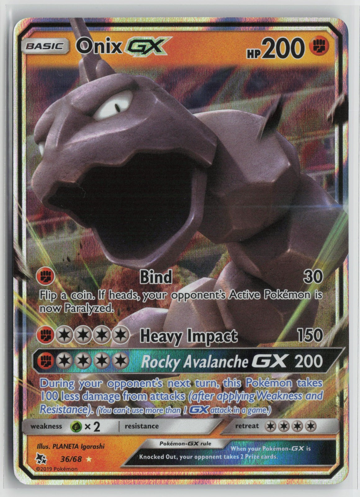 Onix GX Ultra Rare Holo HIF 36/68 NM - C