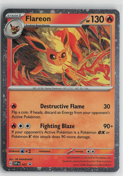 Flareon - (Cosmos Holo) Promo Holo SVP 167 NM- B