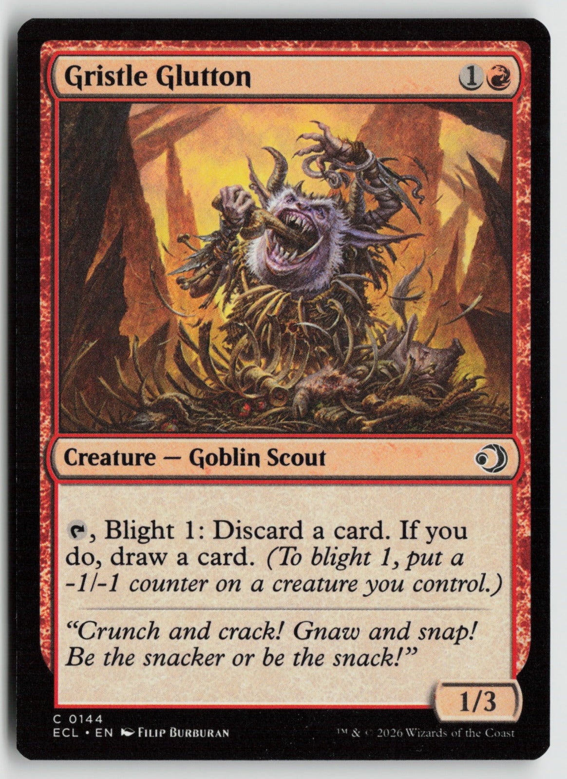 Gristle Glutton C ECL 144 NM