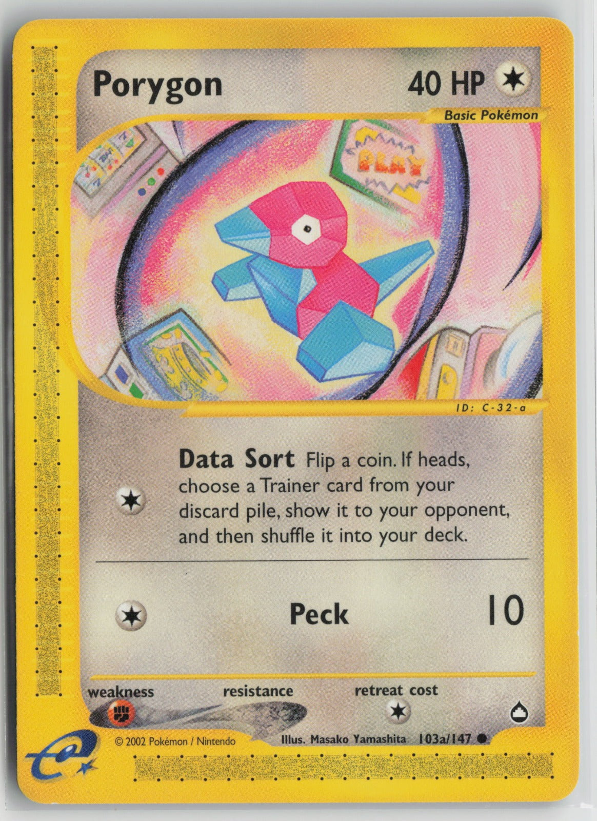 Porygon (103a) Common AQ 103a/147 NM