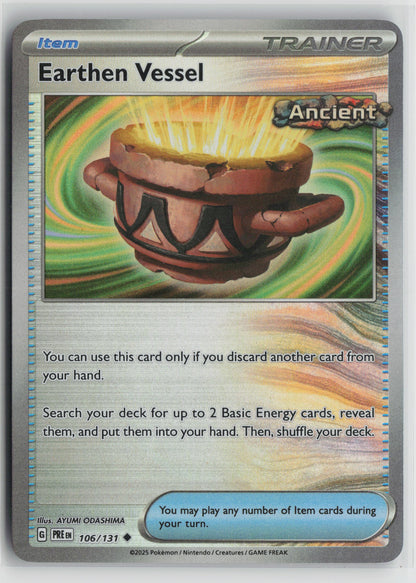 Earthen Vessel (Poke Ball Pattern) Uncommon SV: Prismatic Evolutions 106/131 NM