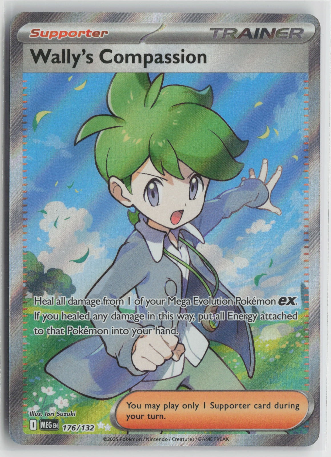 Wally's Compassion Ultra Rare Holo MEG 176/132 NM