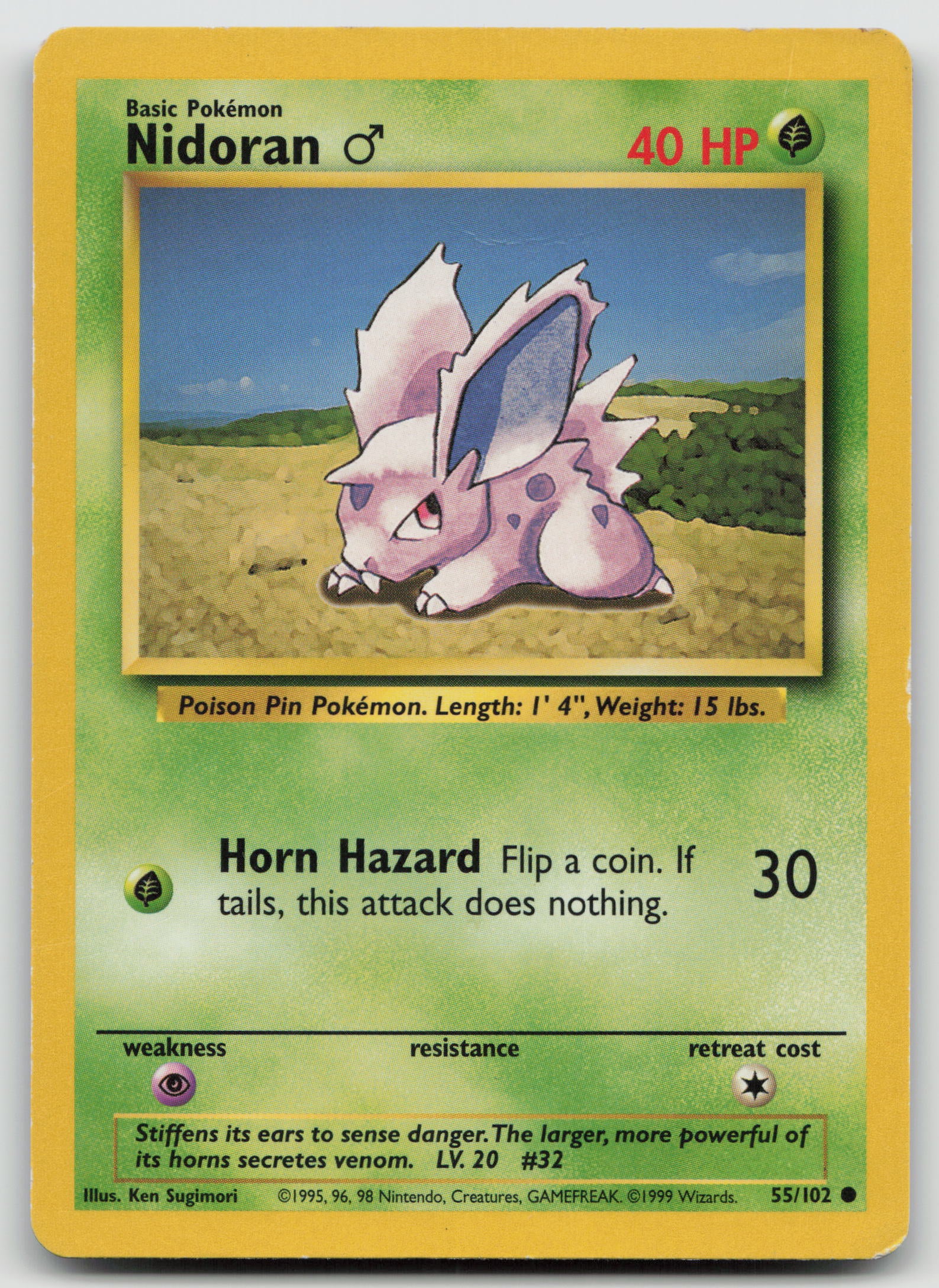 Nidoran M Common Normal BS 055/102 MP