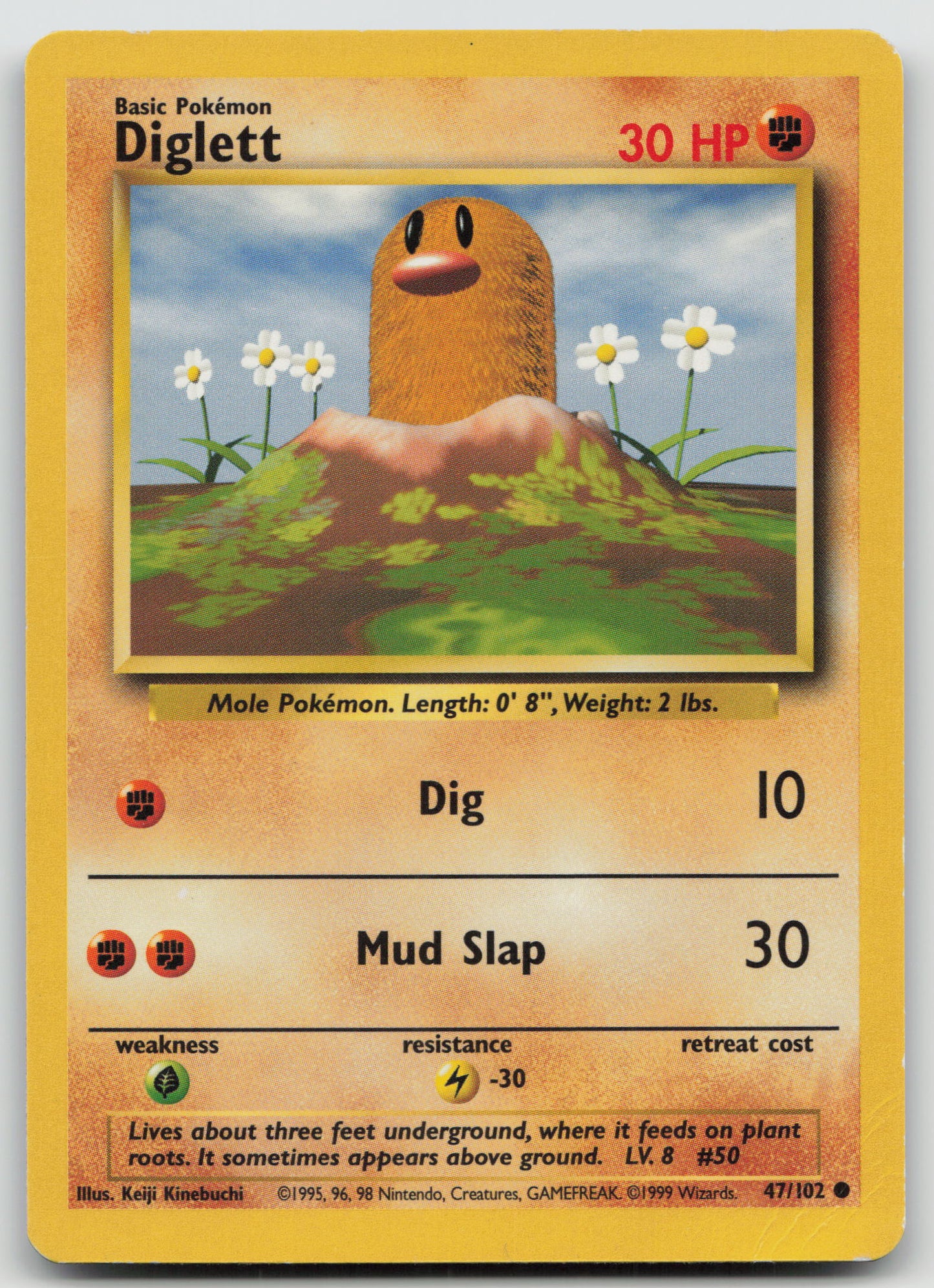 Diglett Common Normal BS 047/102 MP