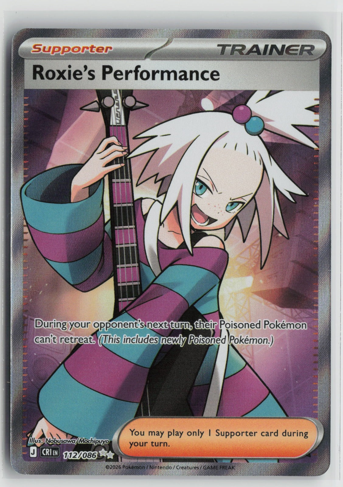 Roxie's Performance - Ultra Rare Holo CRI 112/086 NM