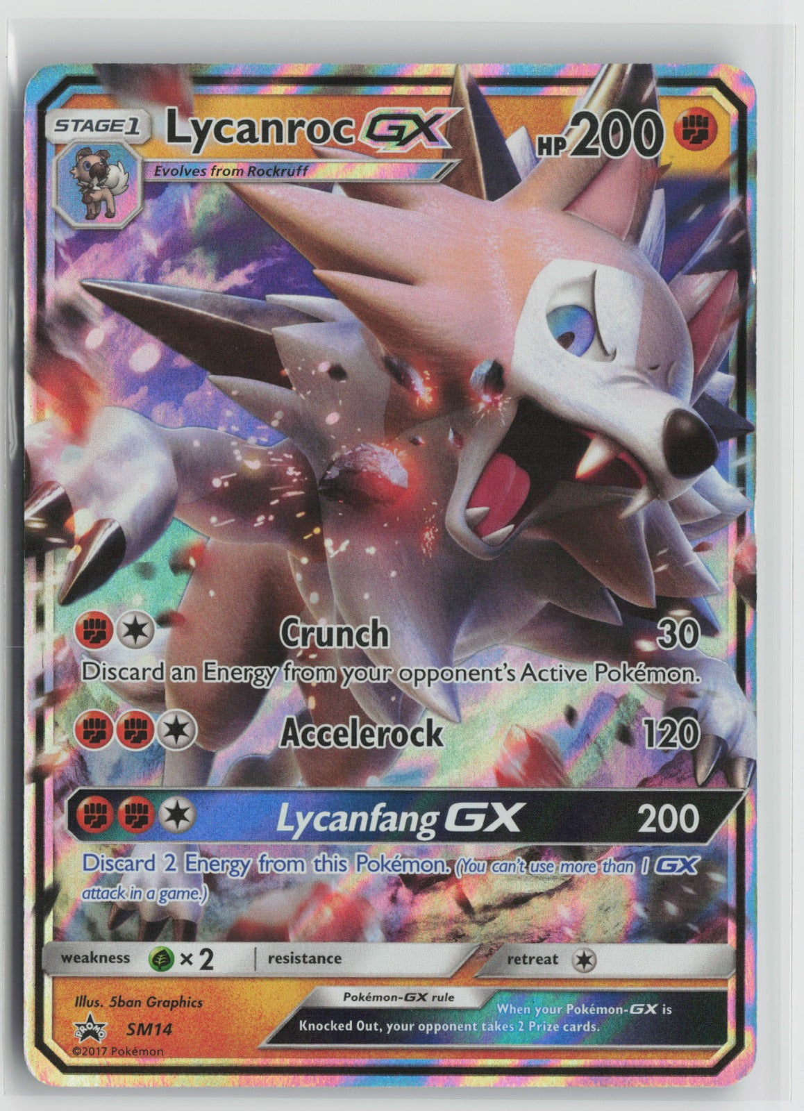 Lycanroc GX - Promo Holo SMP SM14 NM