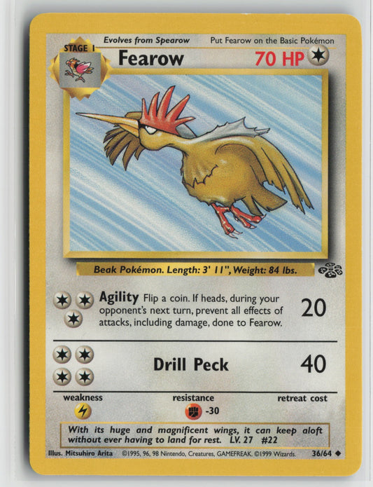 Fearow Uncommon Unlimited JU 36/64 LP