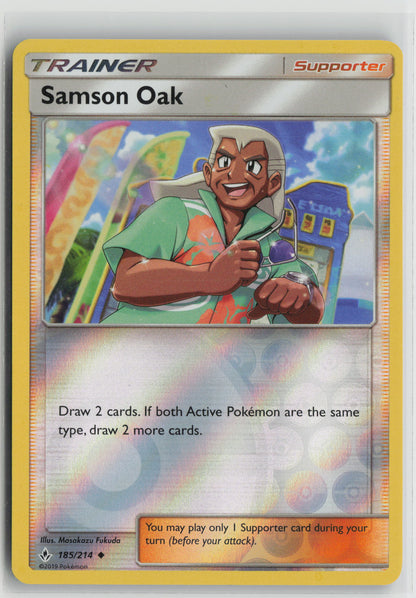 Samson Oak Uncommon Reverse Holo SM10 185/214 NM