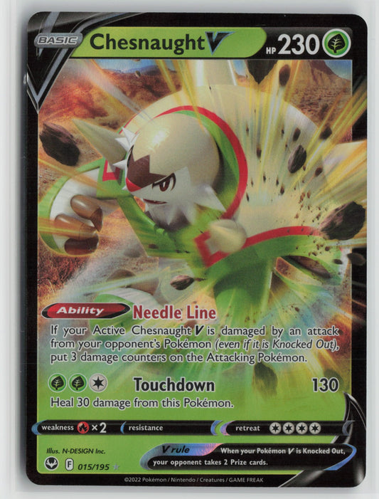 Chesnaught V Ultra Rare Holo SWSH12 015/195 NM