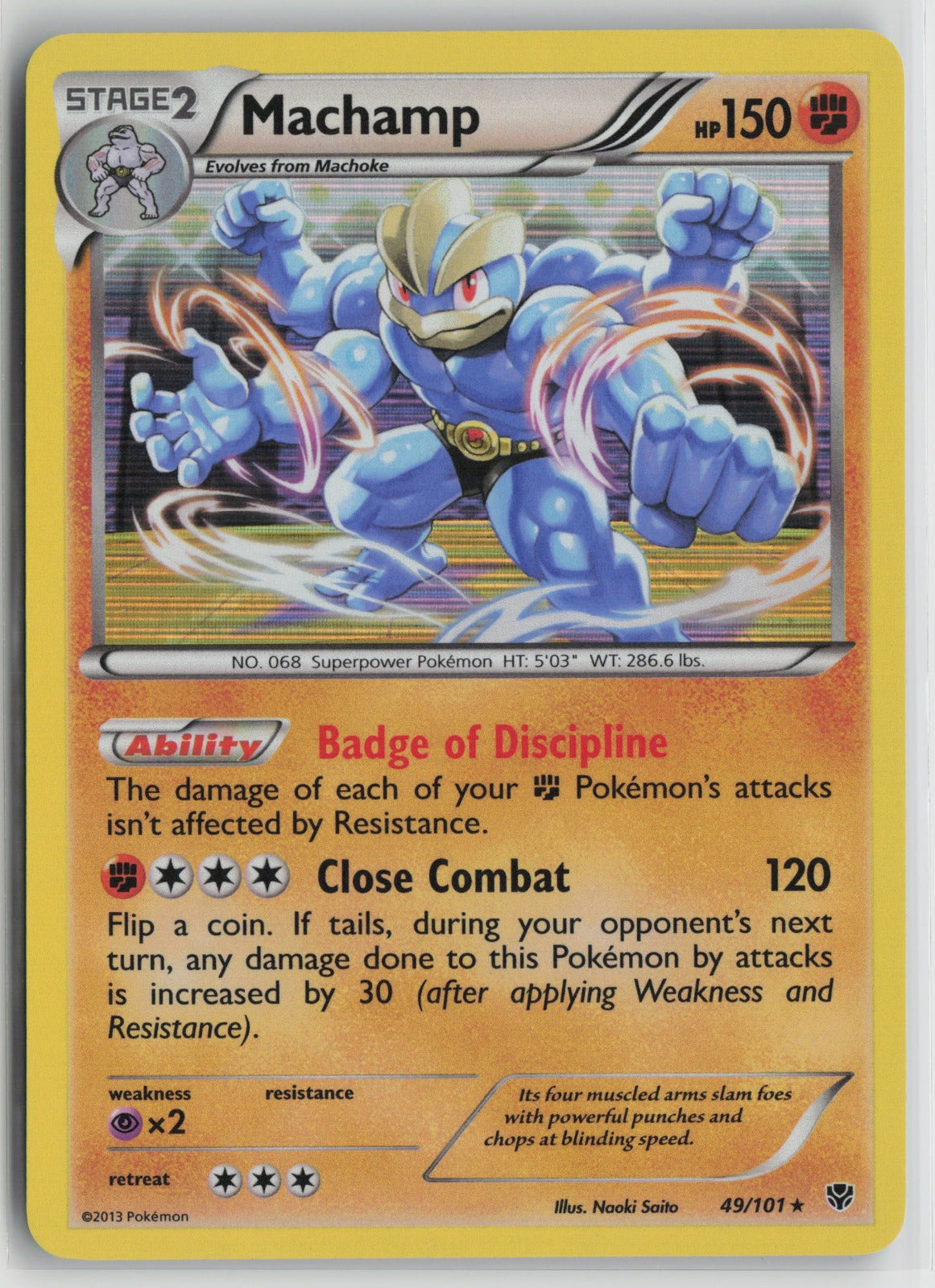 Machamp (49) Holo Rare Holo PLB 49/101 LP