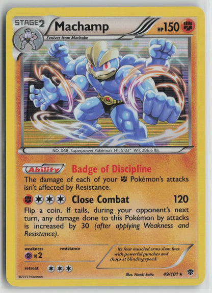 Machamp (49) Holo Rare Holo PLB 49/101 LP