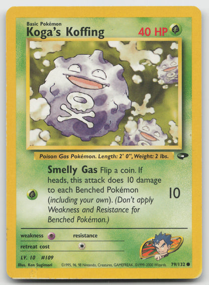 Koga's Koffing (79) Common Gym Challenge 079/132 LP
