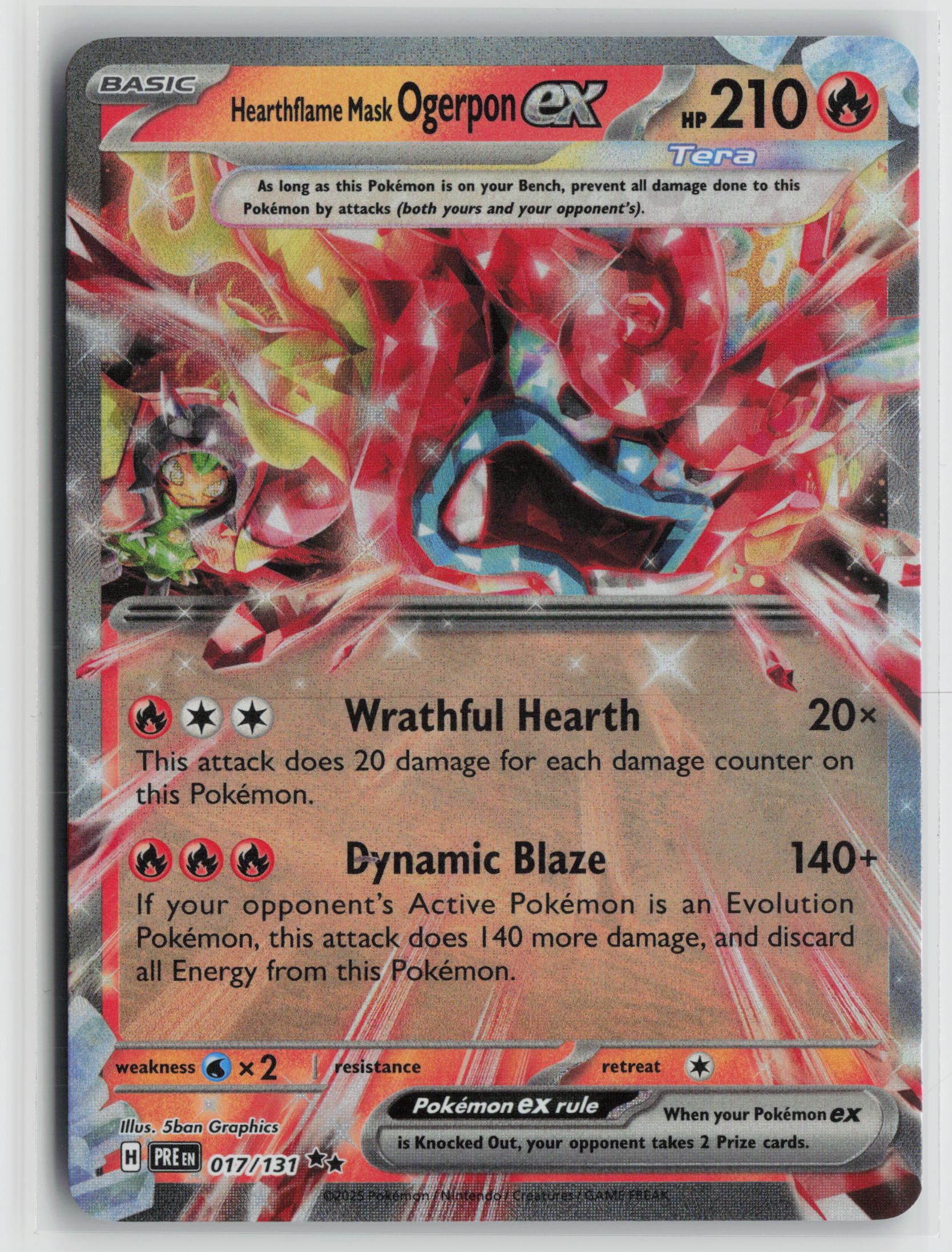 Hearthflame Mask Ogerpon ex - Double Rare SV06: Twilight Masquerade 040/167 NM