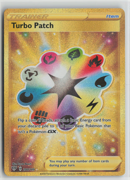 Turbo Patch (Secret) Secret Rare Holo SWSH03 200/189 NM