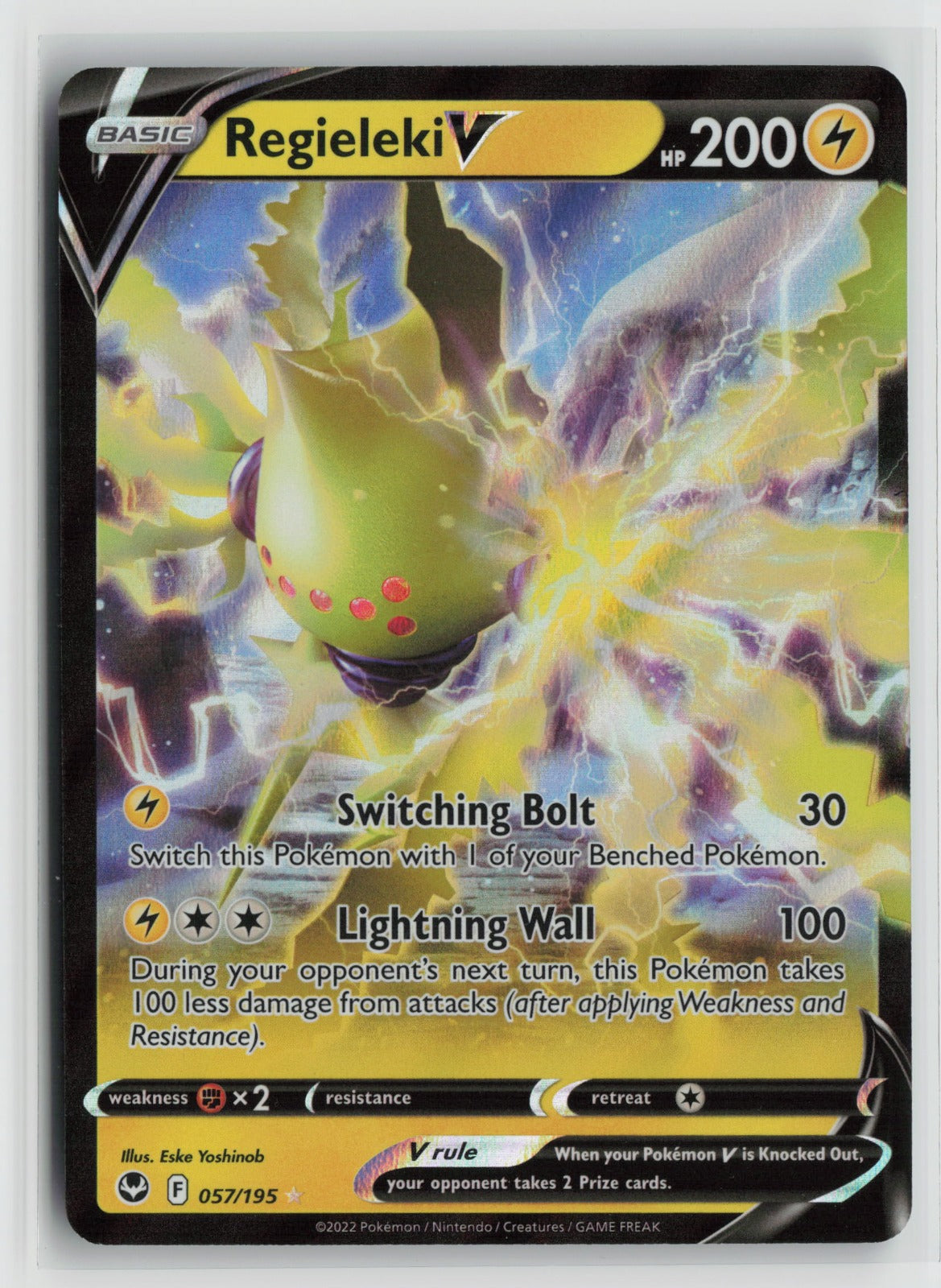 Regieleki V Ultra Rare Holo SWSH12 057/195 NM