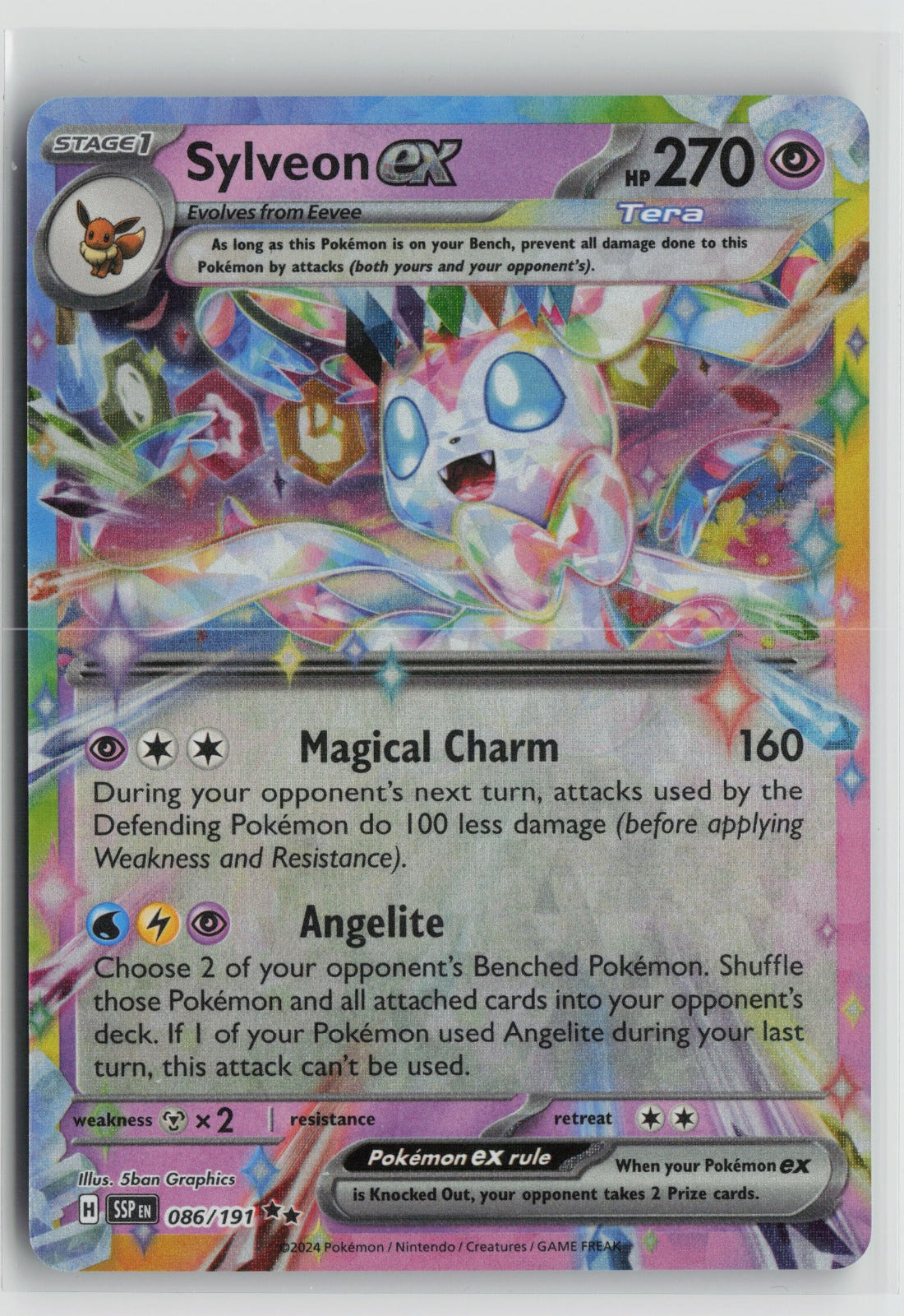 Sylveon ex Double Rare Holo SSP 086/191 NM