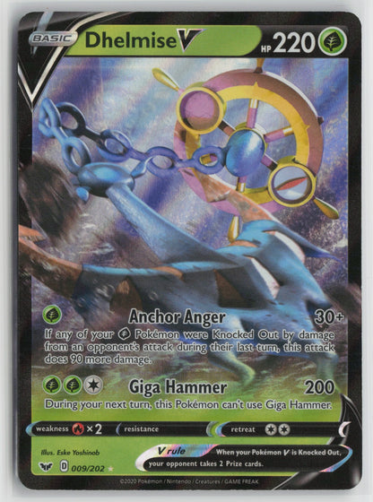 Dhelmise V Ultra Rare Holo SWSH01 009/202 NM