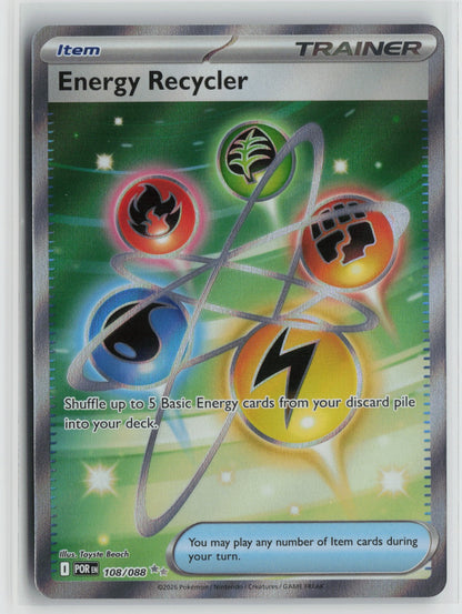 Energy Recycler Ultra Rare Holo POR 108/088 NM