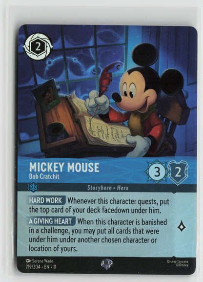 Mickey Mouse - Bob Cratchit (Epic) Epic Holo 219/204 NM