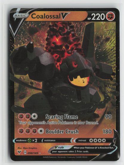 Coalossal V Ultra Rare Holo SWSH04 098/185 NM