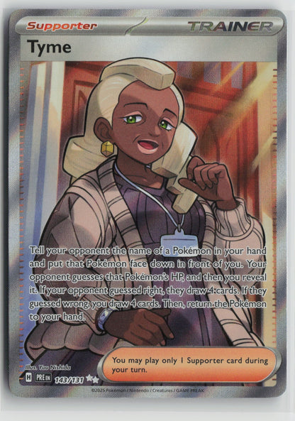 Tyme Ultra Rare Holo PRE 143/131 NM