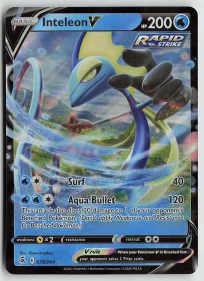 Inteleon V Ultra Rare Holo SWSH08 078/264 NM