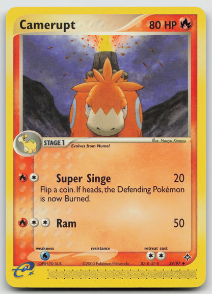 Camerupt Uncommon Normal DR 24/97 NM
